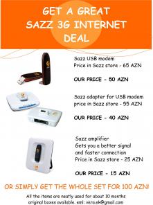 Продам комплект для беспроводного 3G интернета от Sazz